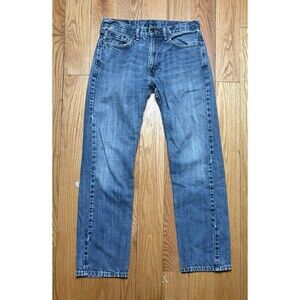 Levis 505 Jeans Men 32x32 Regular Fit Straight Classic Denim Medium Wash Blue